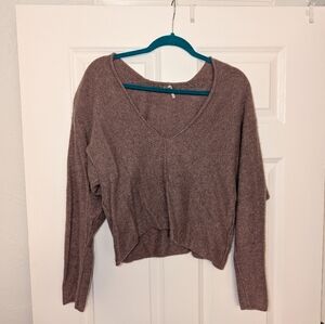 Medium Mauve Free People Cropped Sweater